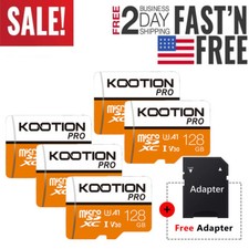 5 x 128GB Micro SD Card SDXC Class 10 Memory Card U3 TF Memory Card with Adapter