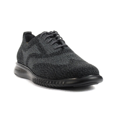 Cole Haan Men's 2.ZeroGrand Black/Ivory Oxfords Dress Shoes C27563