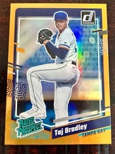2023 Donruss Baseball Taj Bradley Rated Prospect Gold Refractor