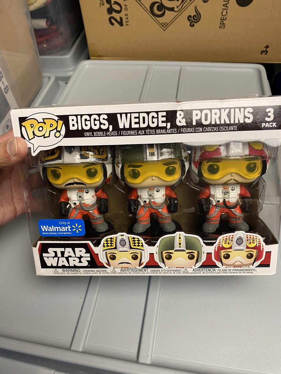 Star Wars Funko Pop! Biggs, Wedge Porkins WalMart Exclusive 3-Pack