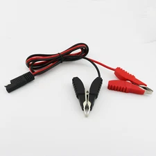 1x SAE to Alligator Clips Solar Battery Adapter Extension Connector Cable 3FT