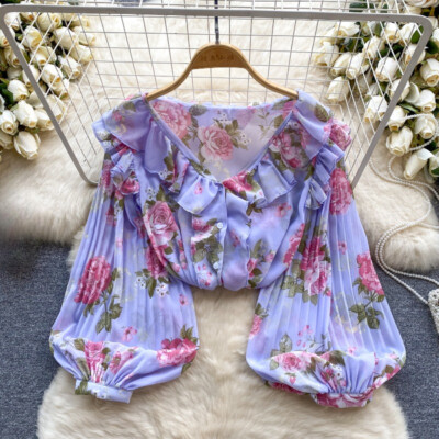 トップス bibiy fiore puff blouse draped puff sleeves blouse | femi9