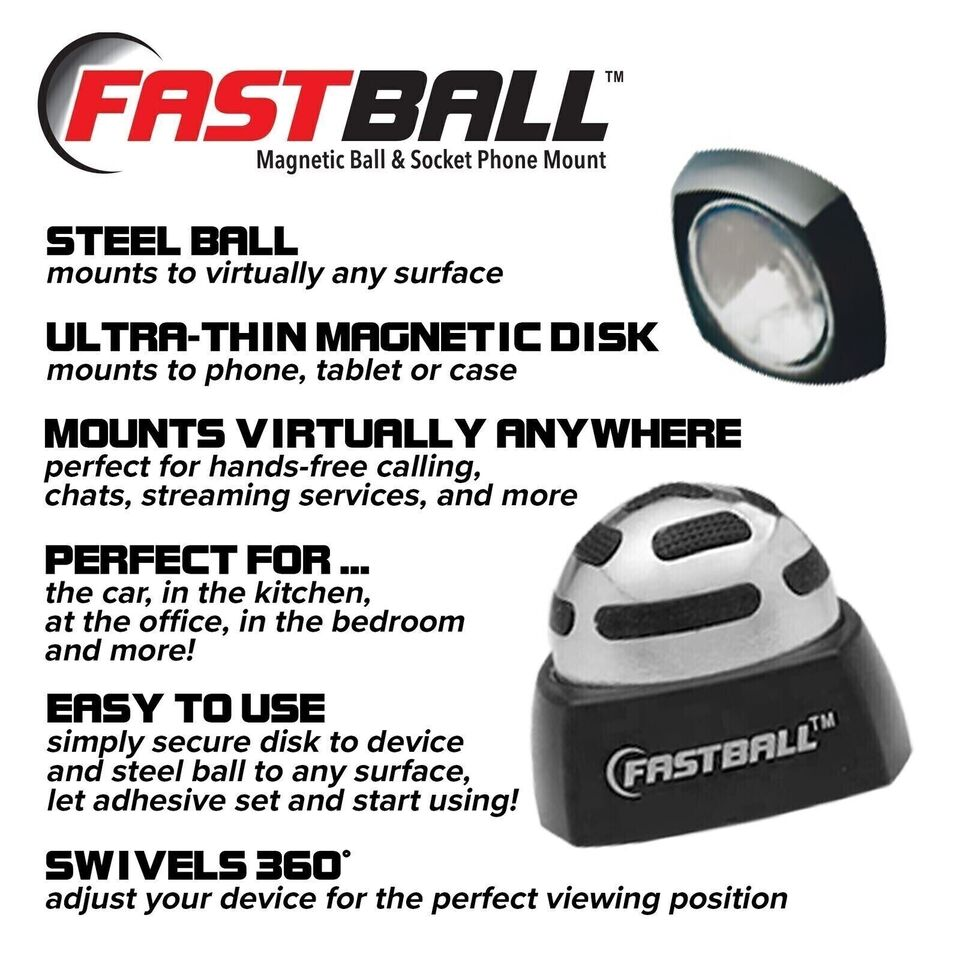 1x Fastball Car Cell Phone Mount/Holder by BulbHead As Seen On