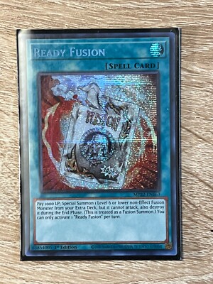 yugioh mp22 card list MP22-EN163 Ready Fusion PRISMATIC SECRET RARE 1ST EDITION 2022 YuGiOh Pharaoh's Gods tin