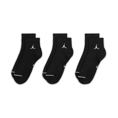 Chaussettes Nike Jordan Jumpman DX9655 010 Noir Black Cheville 3 Paires - Photo 1/2