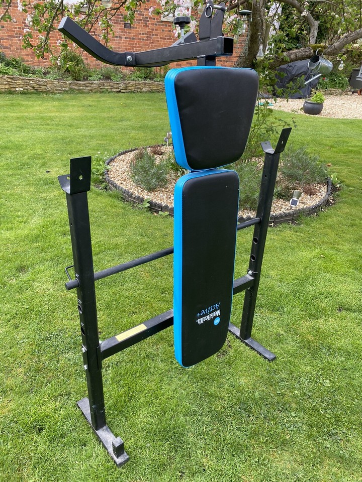 Men’s Health Active+ Adjustable Weights Bench + Barbell eBay