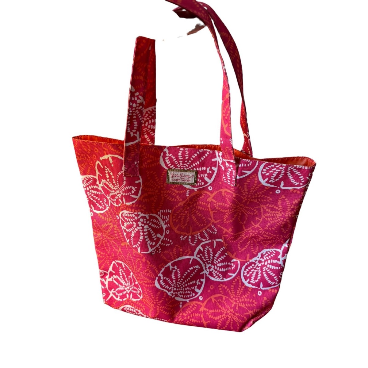 Lilly Pulitzer For Estée Lauder Pink & Orange Floral Tote 
