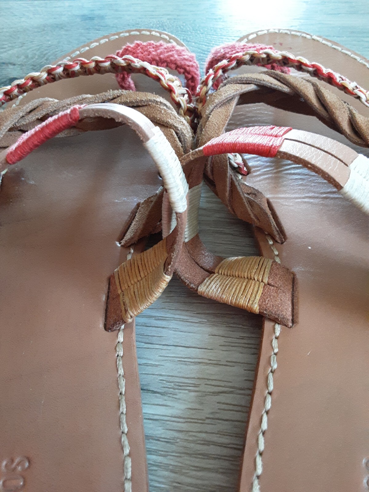 SOLUDOS-Boho Chic-Orange Tan Friendship Bracelet … - image 11