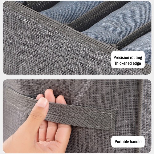 Schrank Aufbewahrungsbox Schublade Organizer Faltbar Kleiderbox T-Shirt Jeans Leggings - Bild 5 von 17