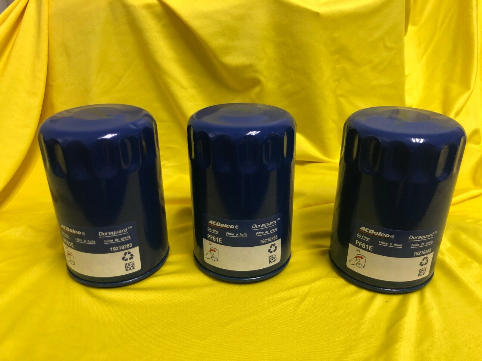 3 PACK COMBO Spasm price OIL FILTERS PF61E Max 54% OFF 19210285 AC OEM DELCO GM ORIGINAL
