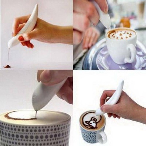 Electrical Latte Art Pen Coffee Carving Pen Latte Art Pen Carving Pen Creative - Picture 9 of 16