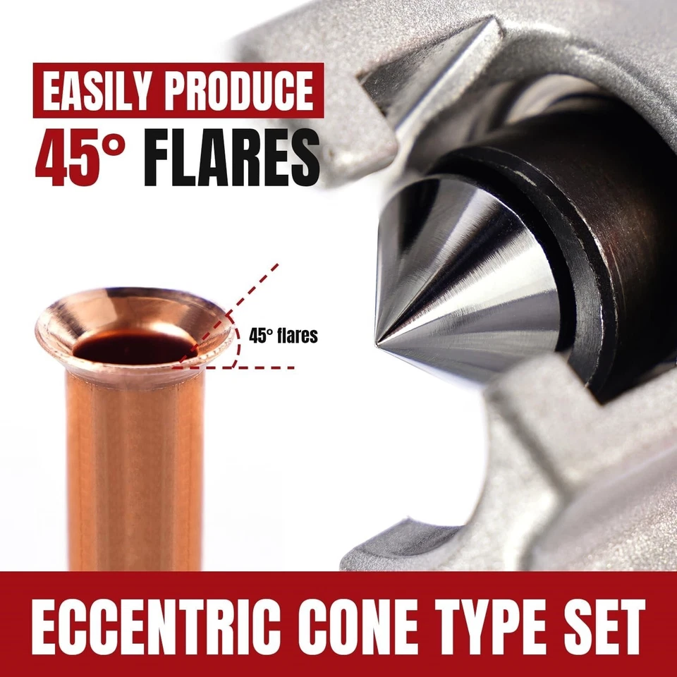 Kit De Herramientas Para Abocardar Herramienta Para Abocardar Tuberías 45 Grados - Image 4 of 4