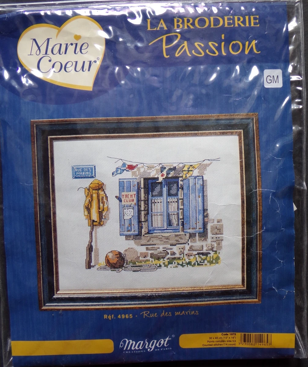 Kit De Point De Croix Magic Needle - Coquelicot Et Horloge, Modèle Complet Avec Fournitures