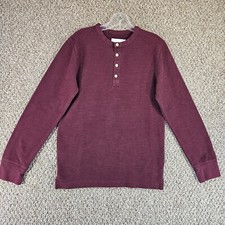 Goodfellow Henley Style Shirt Mens Small Long Sleeve Pullover