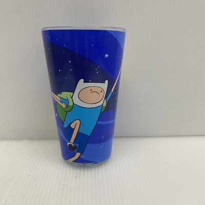 Adventure Time - Pint Glass - Beer Glass - Blue - Fin & Jake - Cartoon  Network | eBay