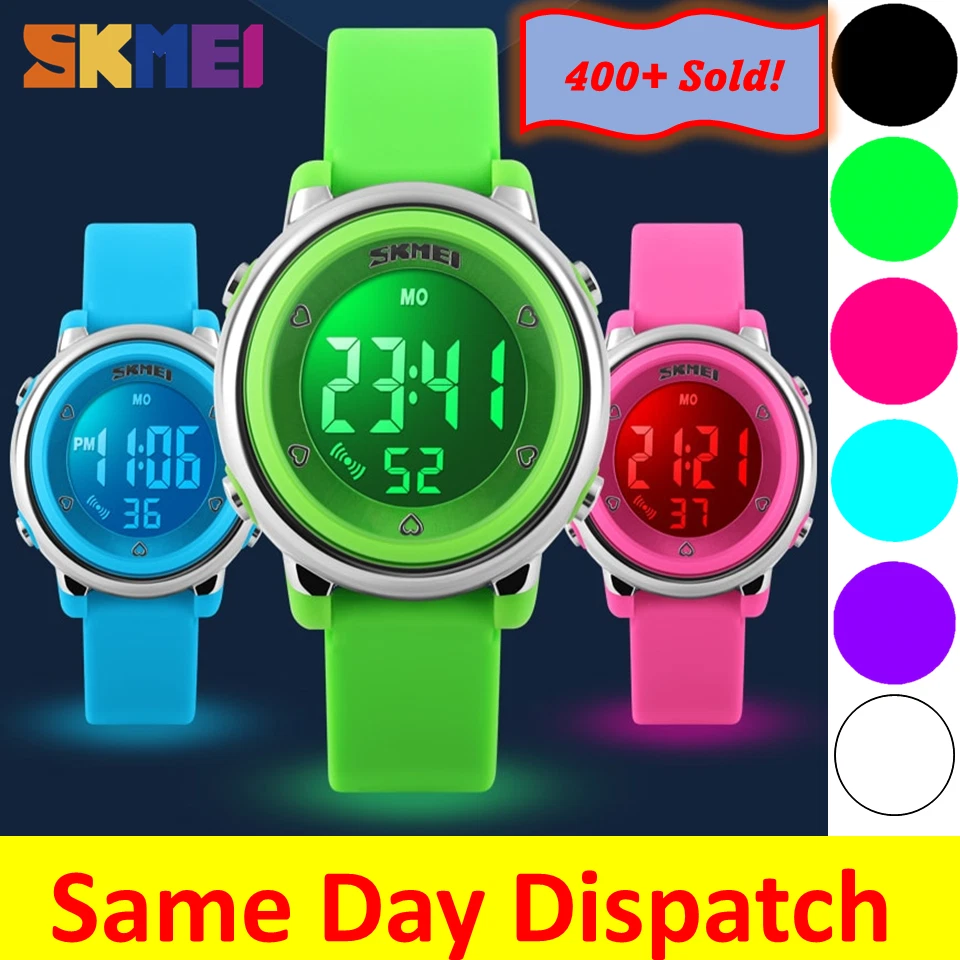 SKMEI Kids Digital Sports Watch 50m Waterproof Casual Childrens