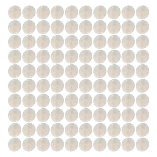 100PCS Capiz Shells 2" Round Natural Shells with 2 Holes, White