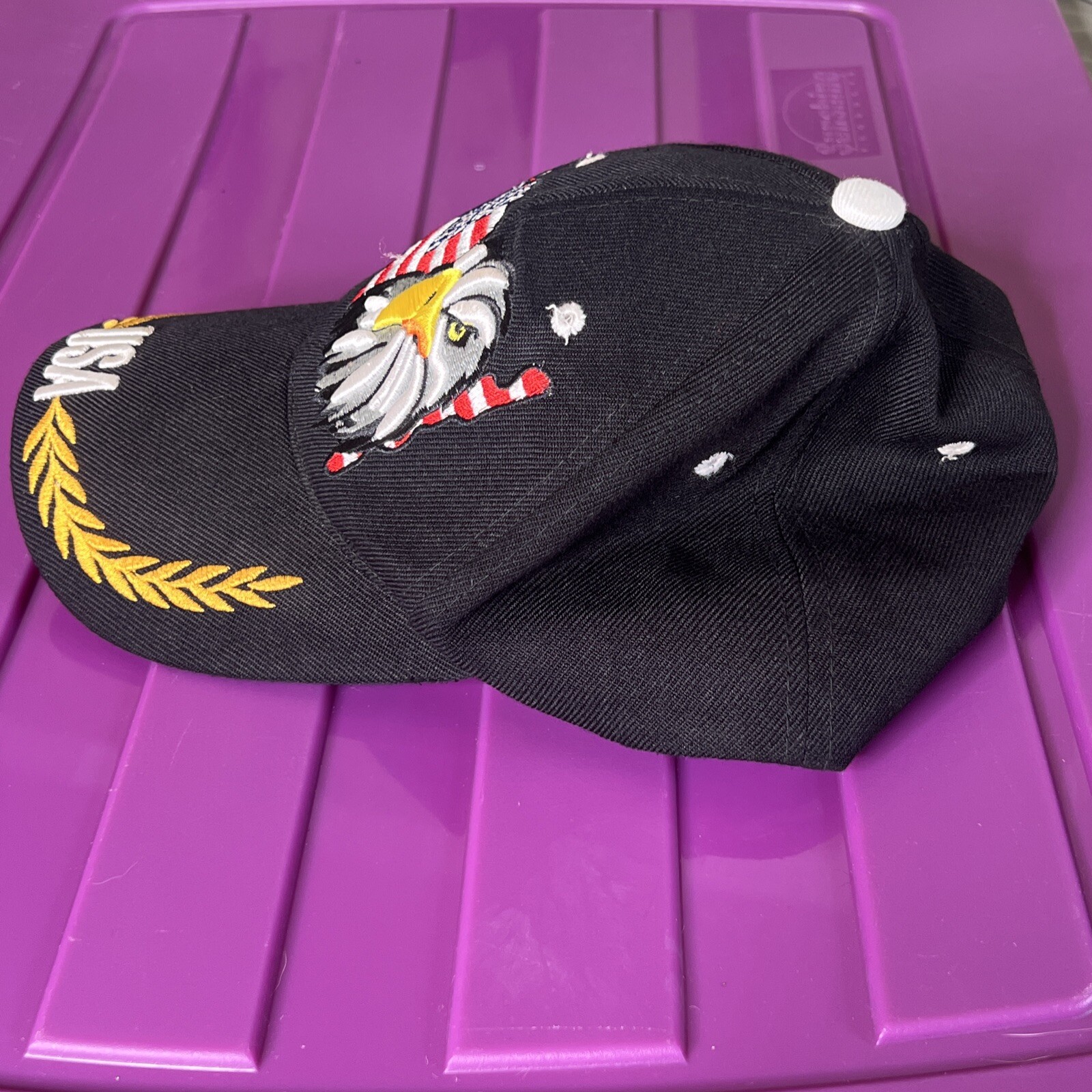 Bald Eagle American Flag USA Adjustable Hook Loop… - image 2