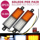 <!--F#f_0-->2x 30 LED Bullbar Indicator Lights Front Park DRL Amber For Marker Lamp<!--F/-->