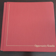 Creative Memories Scrapbook Album 12x12 OPPORTUNITY KNOCKS Red 15 pgs Brand New 