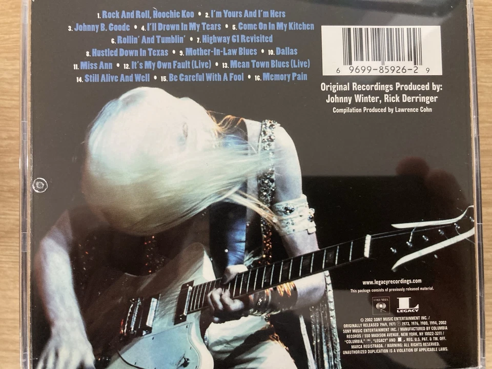JOHNNY WINTER - The Best Of CD 2002 Legacy AS NEW!  - Image 2 of 2