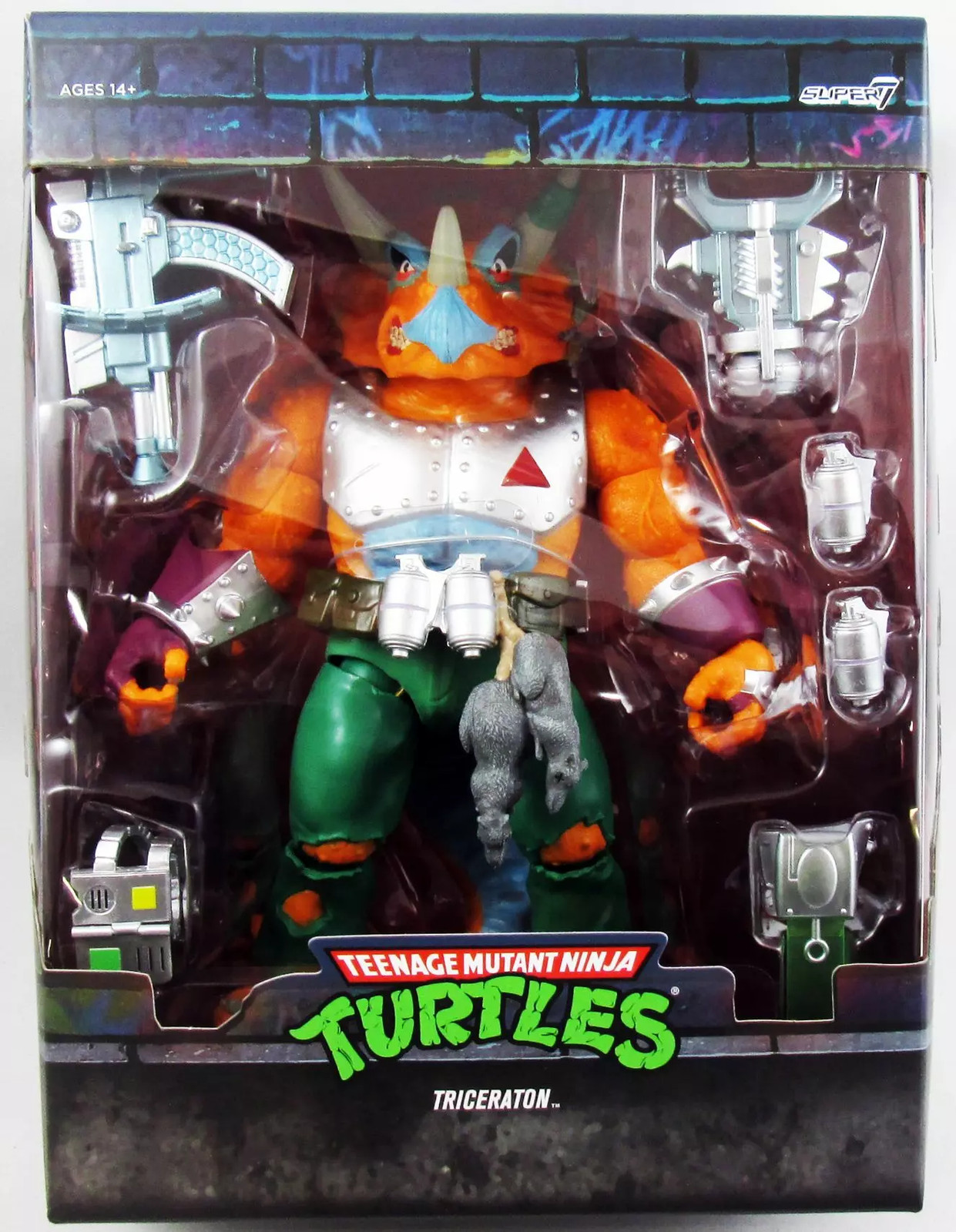TMNT Tortues Ninja Triceraton Super7 Ultimates : sublimez la décoration de votre bureau geek