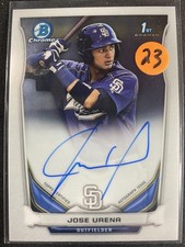 Urena, Jose - 2014 Bowman Chrome - Autograph - INV23