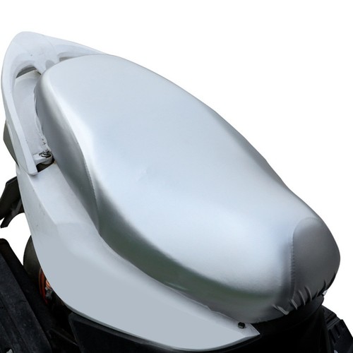 Easy Install Silver Motorcycle Cushion Cover Waterproof for All Models - Picture 6 of 12