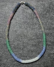 Multicolor Beaded Necklace, 19 in Length, Mag...