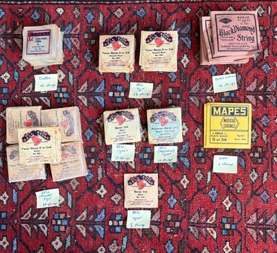 Huge Lot Of Vintage NOS Banjo Strings - Various Brands - Over 160 Strings!