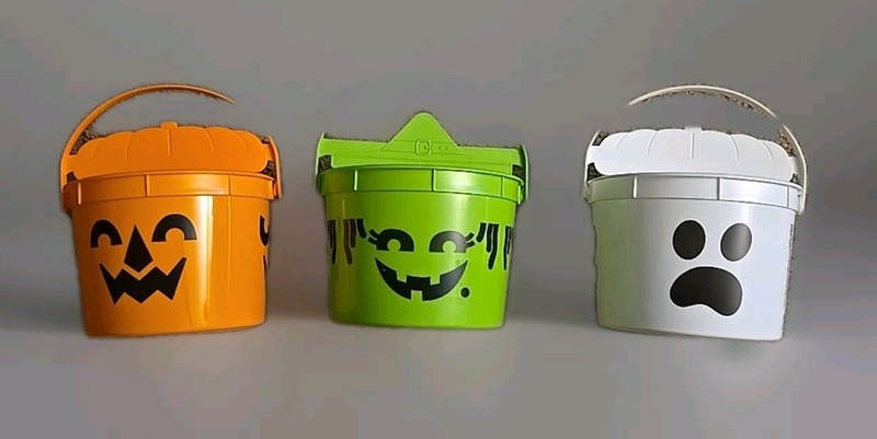 BRAND NEW McDonald's Happy Meal 2022 Halloween Buckets, Complete Set, Mint