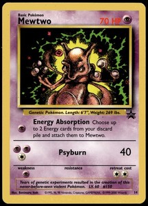mewtwo 14 pokemon card Black Star Promo PSA 7 Graded (Promo Series) — Titan Cards Ltd Colorless Psyburn (40) Weakness Psychic ×2 Retreat Cost WOTC Mewtwo Promo 14 Misprint?