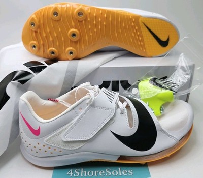 NEW Nike Men's SIZE 4 Air Zoom LJ Long Jump Elite Track Spikes White CT0079 101