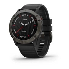 Garmin Fenix 6X Pro Orologio GPS 51mm Cassa con Black Silicone Cinturino -...