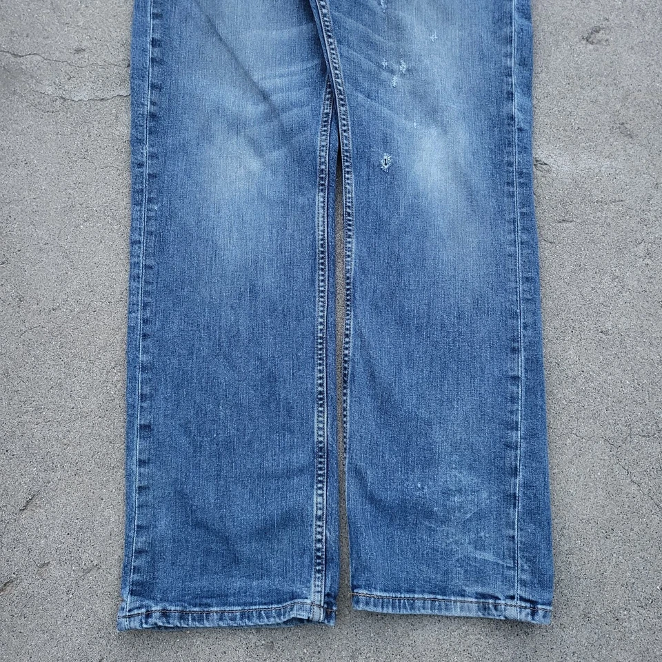 Levi's 559 Jeans Mens Size 34x31 Blue Skater Loose Faded Relaxed Denim Tag 34x32 - Image 3 of 4