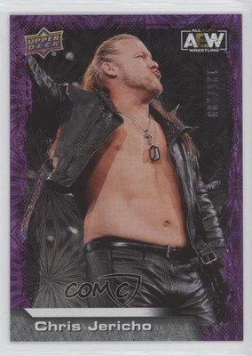 2022 Upper Deck AEW All Elite Wrestling Purple Pyro 125/199 Chris Jericho #1 2zq