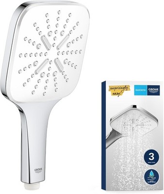 Grohe Vitalio 130 SmartActive Cube Handbrause 13 cm Druckknopf 3 Strahlarten Neu