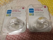 MAM NEWBORN PACIFIER pack of 6 SOFT SILICONE BPA Free/Extra Small 0 /Cute Bunny