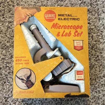 Gilbert Metal Electric Microscope & Lab Set No. 13091