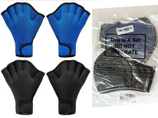 2 Pairs Swimming Gloves, Aquatic Training Gloves, Webbed Swim Gloves Size Medium