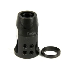 Aluminum - Compact Short Muzzle Brake 1S-P Type 1/2x28 TPI for .223/5.56/.22LR