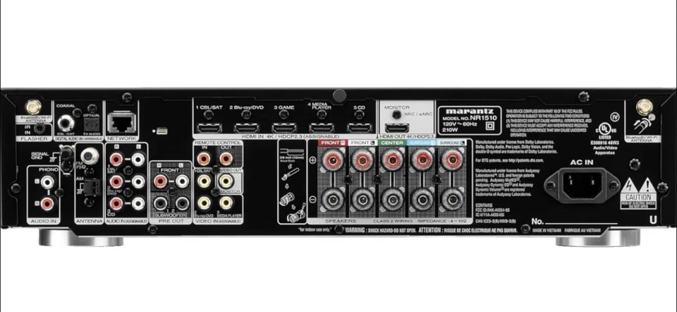 Marantz NR1504 Slim 5.1 Channel AV Receiver - HDMI | AirPlay | Network Streaming - Image 3 of 3