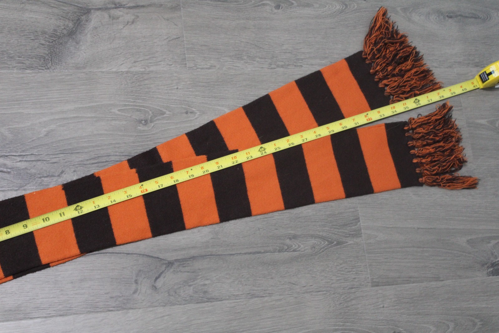 Cejon Rectangle Winter Warm Scarf Orange Brown St… - image 3