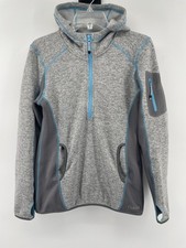 Cabelas XPG Extreme Performance Gear Hoodie Womens Med  1/2 Zip Hiking Fleece