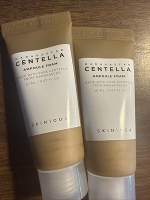 Lot of 2 Madagascar Centella Ampoule Foam 0.67oz 20ml Korean Cosmetics