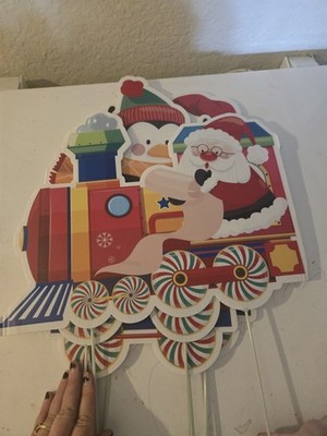 Holiday Train Yard Decoration Cutouts