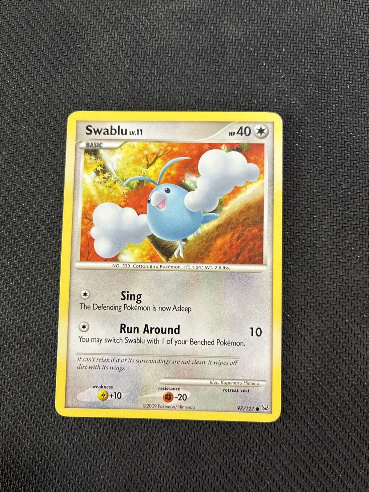 Swablu 97/127 Platinum Base Set Pokemon NM
