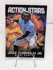 2023 Topps Baseball Jazz Chisholm Jr. - Action Stars- Black Refractor AS-30