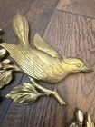 Vtg MCM 3pc Syroco Gold Birds Dogwood Floral Branches Wall Plaques Decor Art  — photo 5