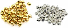 100 Mini Craft Metal Bells for DIY Jewelry, Keychains  Holiday Decor